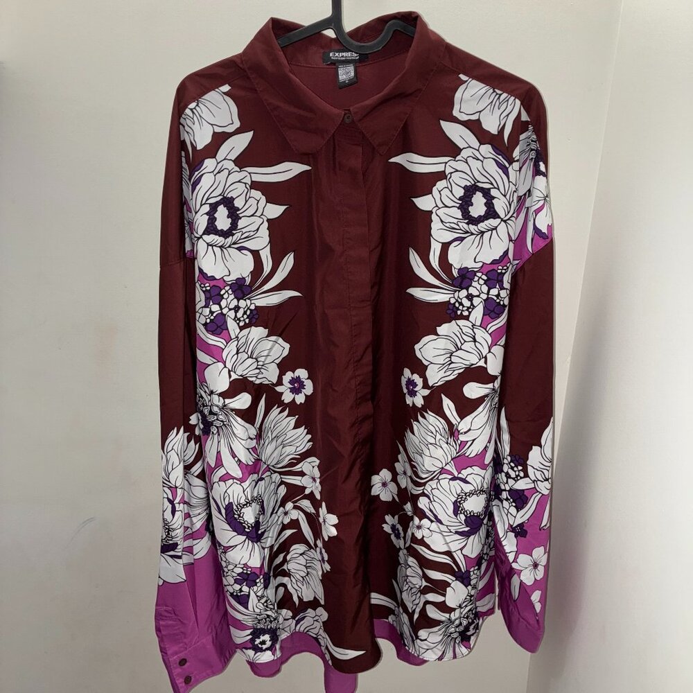 Floral Button Down - Express